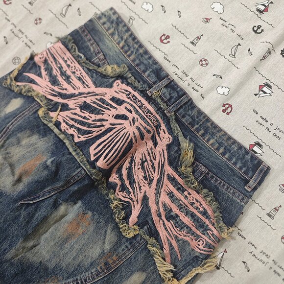 Acne Studios 1981 Blue Jeans - Picture 6 of 8